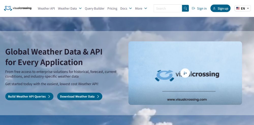 2025年免费天气预报API推荐：开发者必备的全球天气数据接口