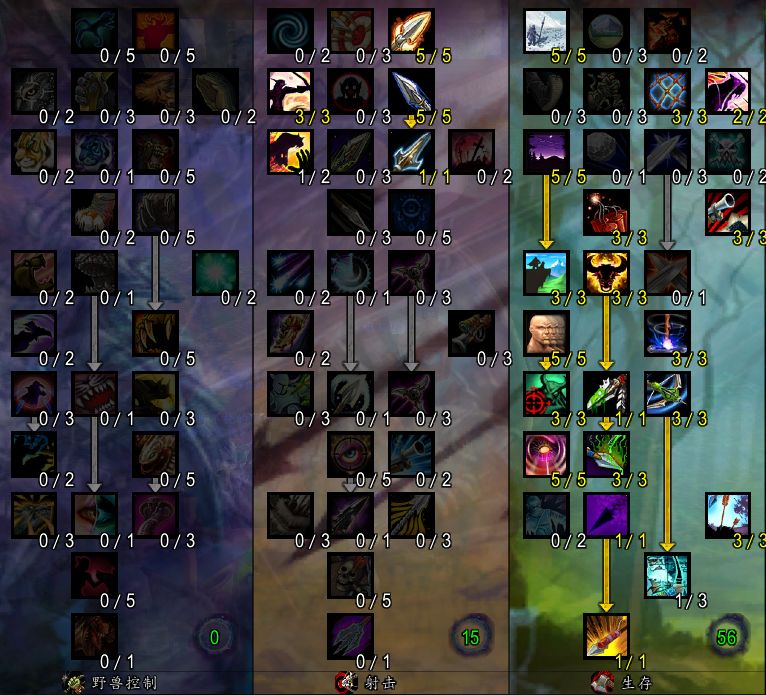 魔兽世界泰坦重铸时光服生存猎天赋加点