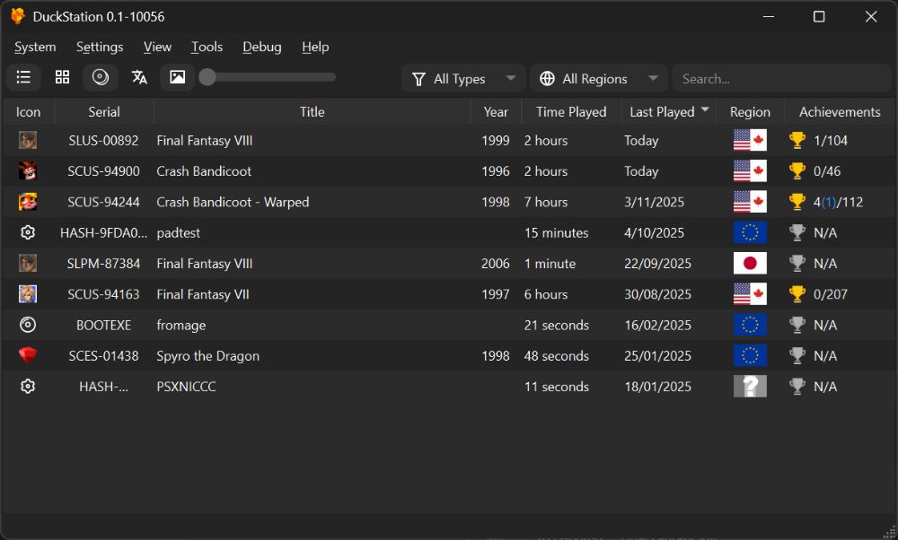 DuckStation PS1 模拟器详解与使用教程 | 在现代设备上畅玩经典PlayStation 1游戏 DuckStation PS1 模拟器详解与使用教程 | 在现代设备上畅玩经典PlayStation 1游戏