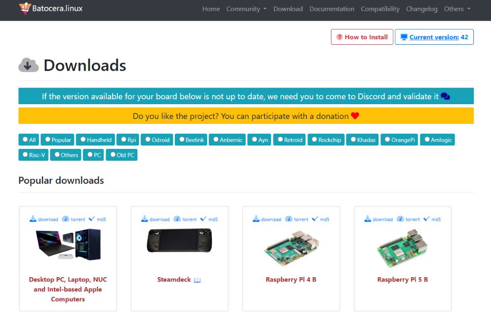巴托塞拉（Batocera）下载