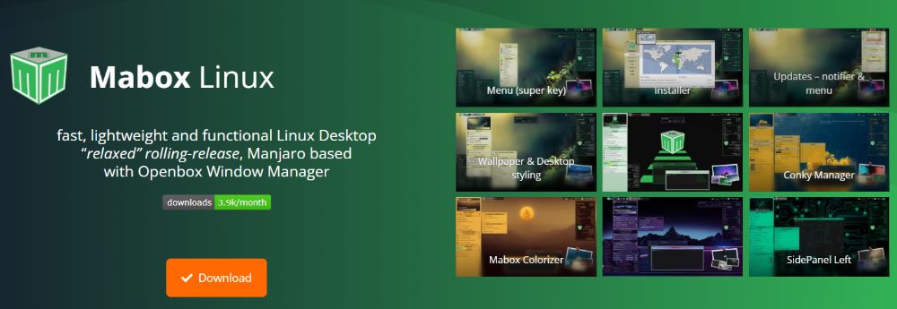 Mabox Linux 介绍：轻量级高性能桌面系统，基于 Manjaro 的滚动发行版