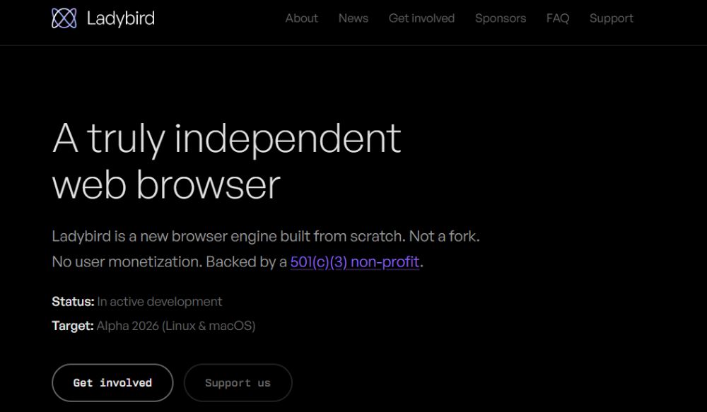 Ladybird浏览器是什么?独立浏览器引擎新势力与未来Web生态变革 Ladybird浏览器是什么?独立浏览器引擎新势力与未来Web生态变革