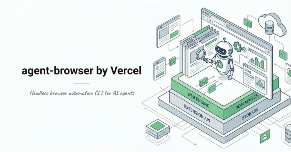 Vercel推出 Agent Browser：让AI自己控制浏览器，比Playwright节省93%上下文