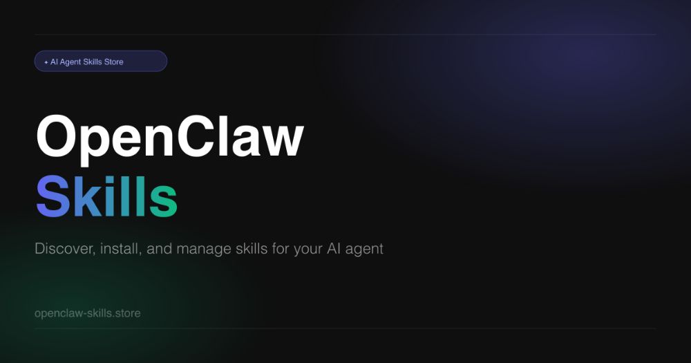OpenClaw 最受欢迎的 5 个 Skills:让 AI 学会成长与自动化工作的核心能力 OpenClaw 最受欢迎的 5 个 Skills:让 AI 学会成长与自动化工作的核心能力