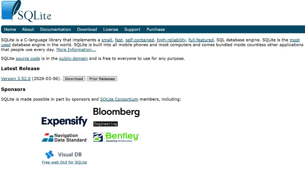 SQLite 3.52.0 发布:新增功能与性能优化全面解析 SQLite 3.52.0 发布:新增功能与性能优化全面解析