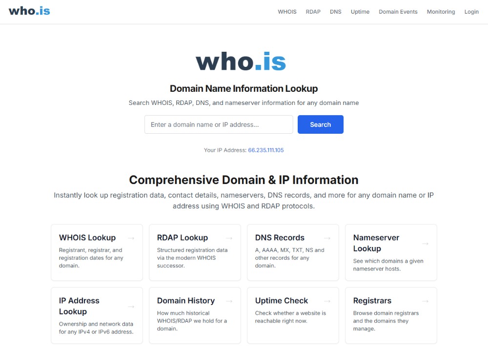 Whois查询工具Who.is
